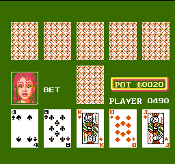 AV Poker (Japan) (Unl) In game screenshot